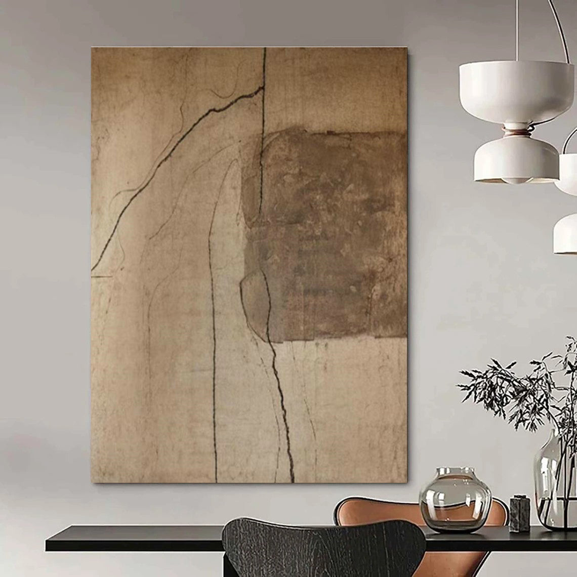Custom Abstract Wall Decor for Living Room & Cottage Entryway DLZ2361