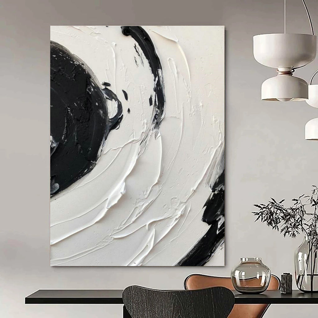 Oversized Handmade Abstract Canvas Mural for Office Break Room & Living Room Alcove DLZ2377