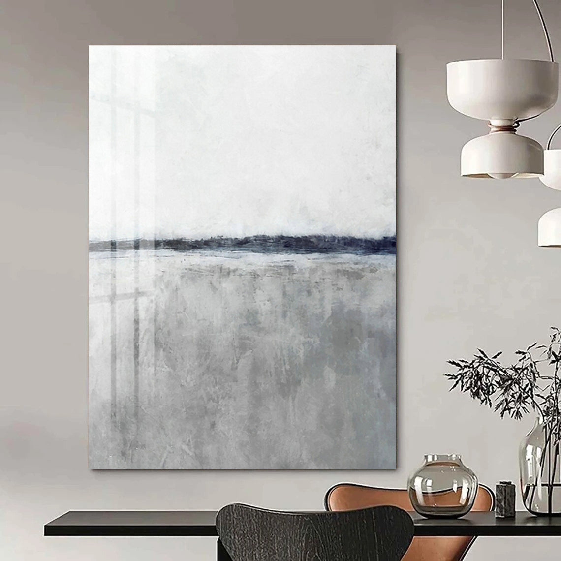 Extra - Large Custom Hand - Painted Abstracts for Office Break Rooms with Kitchenettes & Cottage Dining Room Wet Bars DLZ0679