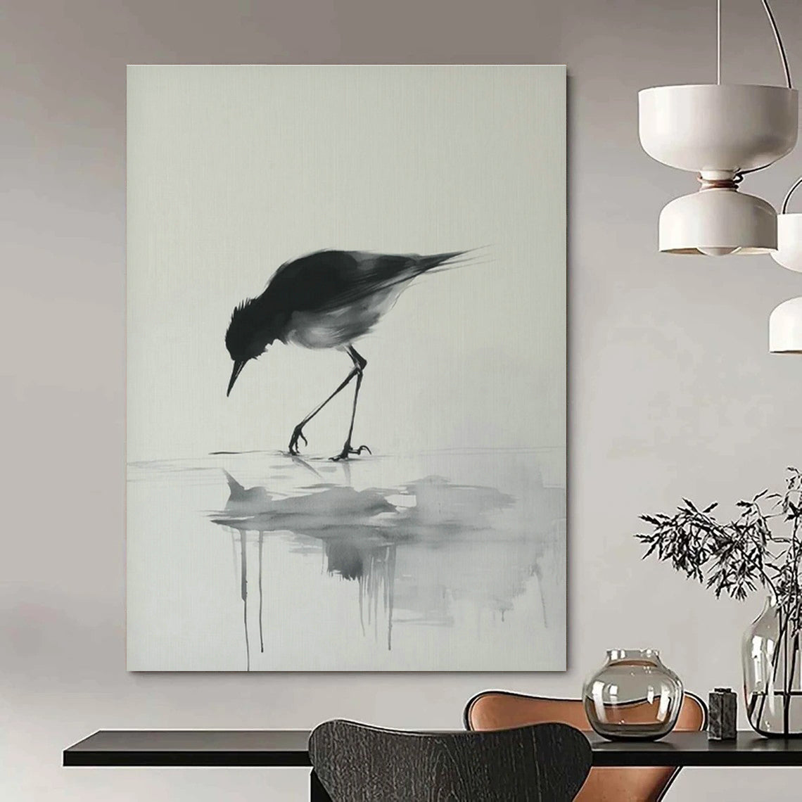 Original Hand-Painted Abstract Painting for Living Room and Office DLZ1830