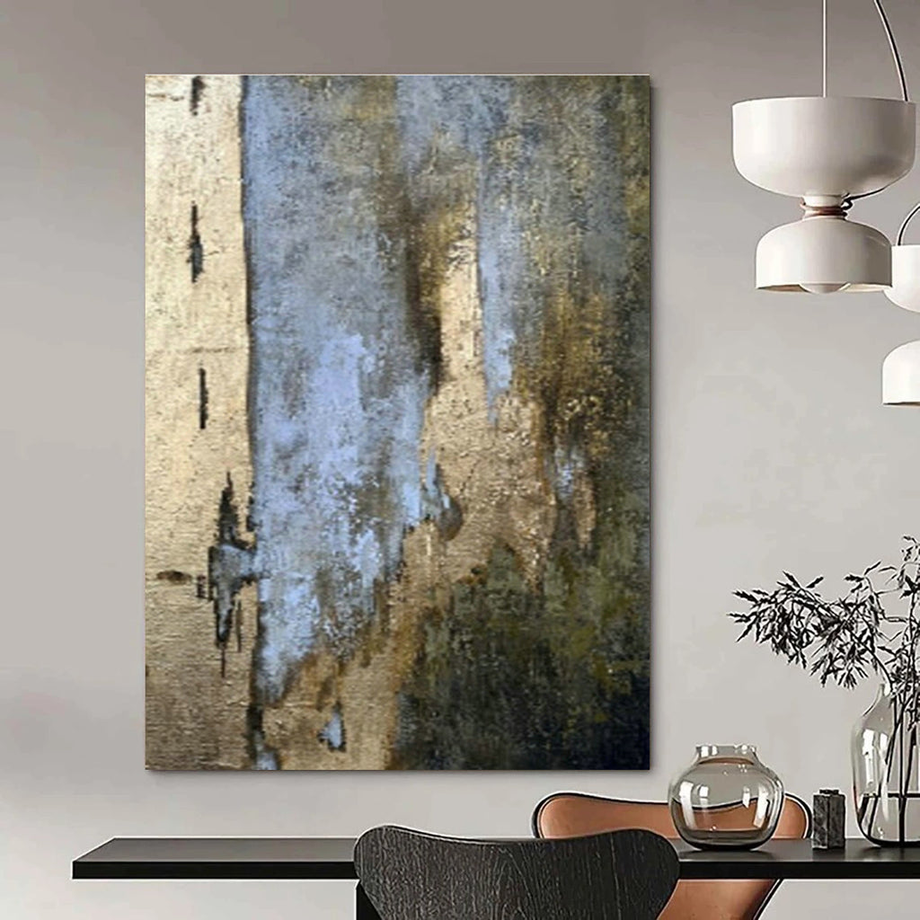 Large Customizable Hand-Painted Abstract Art for Living Room Media Console Back Wall and Entryway Umbrella Stand Interior DLZ1898