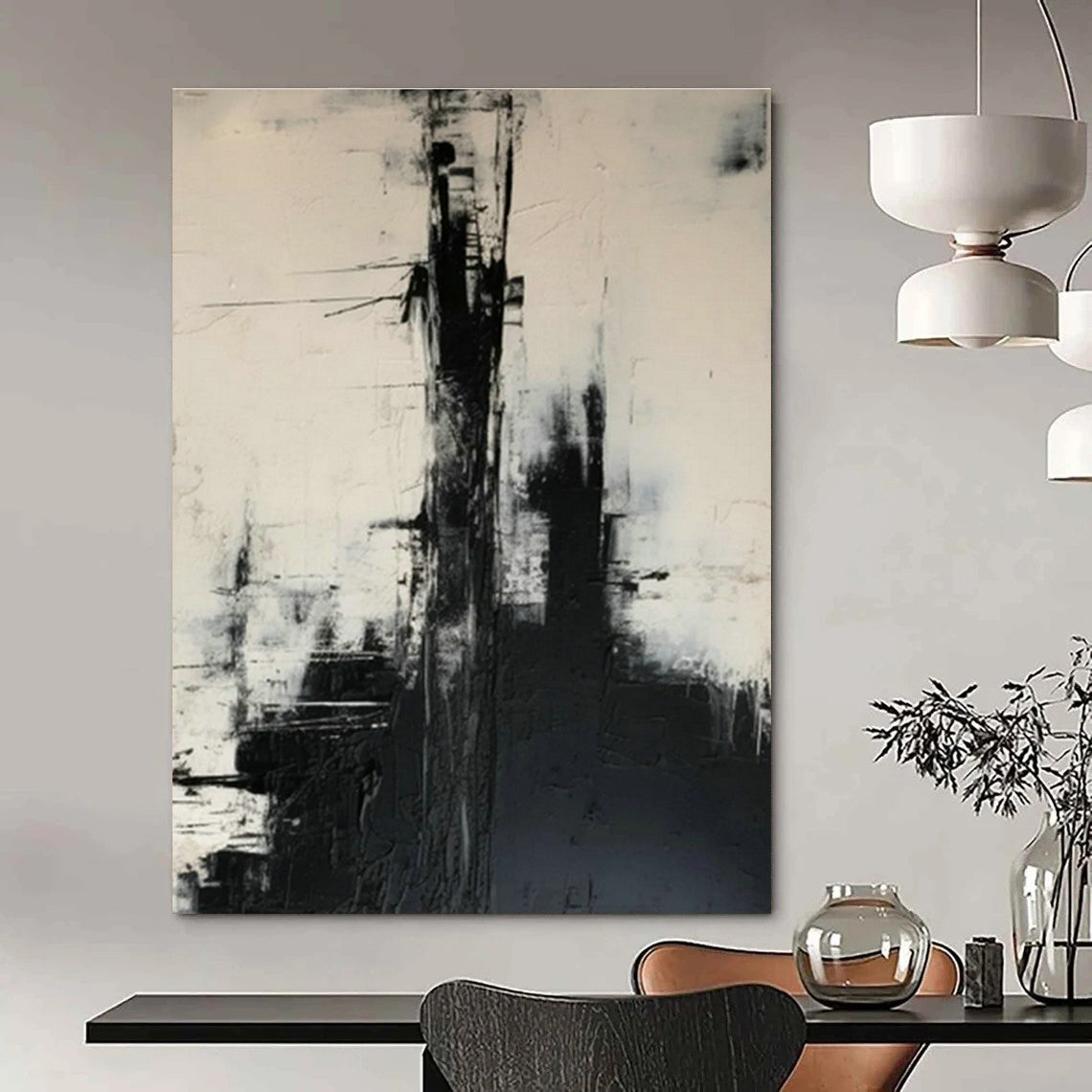 Immense Custom-Made Abstract Artwork for Hallway & Cottage Entryway DLZ1268