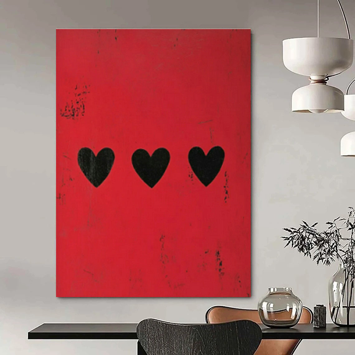 Extra-large Custom Handmade Abstract Painting for Bedroom Dressing Area and Dining Room Sideboard Wall DLZ1847