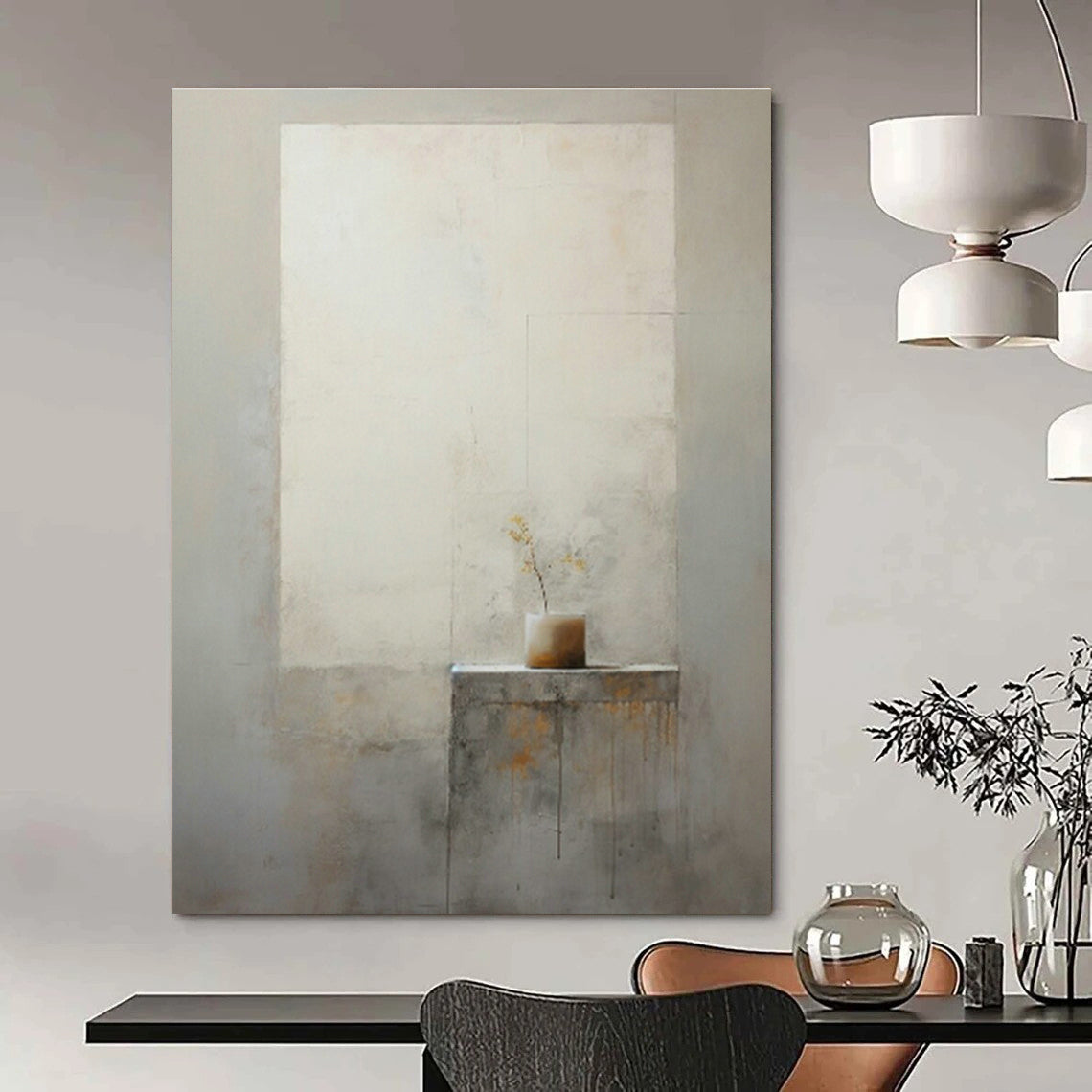Extra - Vast Hand - Painted Abstract Canvases for Cottage Living Room Sunrooms & Entryway Key Drop Zones DLZ0607