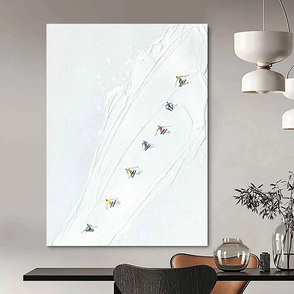 Handmade Abstract Wall Art for Cottage Living Room and Cottage Office DLZ1613