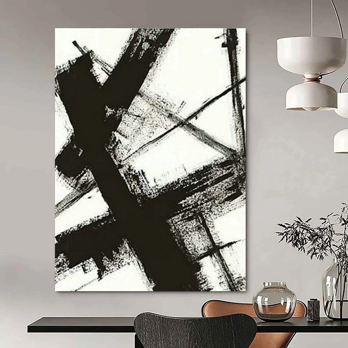 Large Custom Handmade Abstract Canvas for Office and Cottage Bedroom DLZ1592