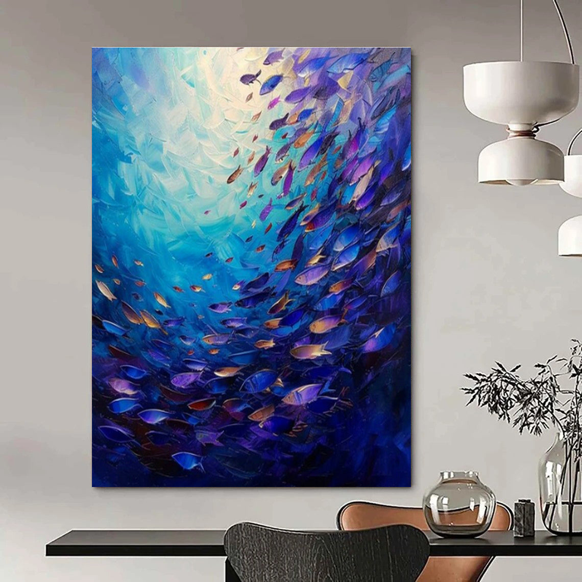 Large Customizable Handmade Abstract Wall Decor for Living Room Console Table and Bedroom Dresser Mirror Wall DLZ1965