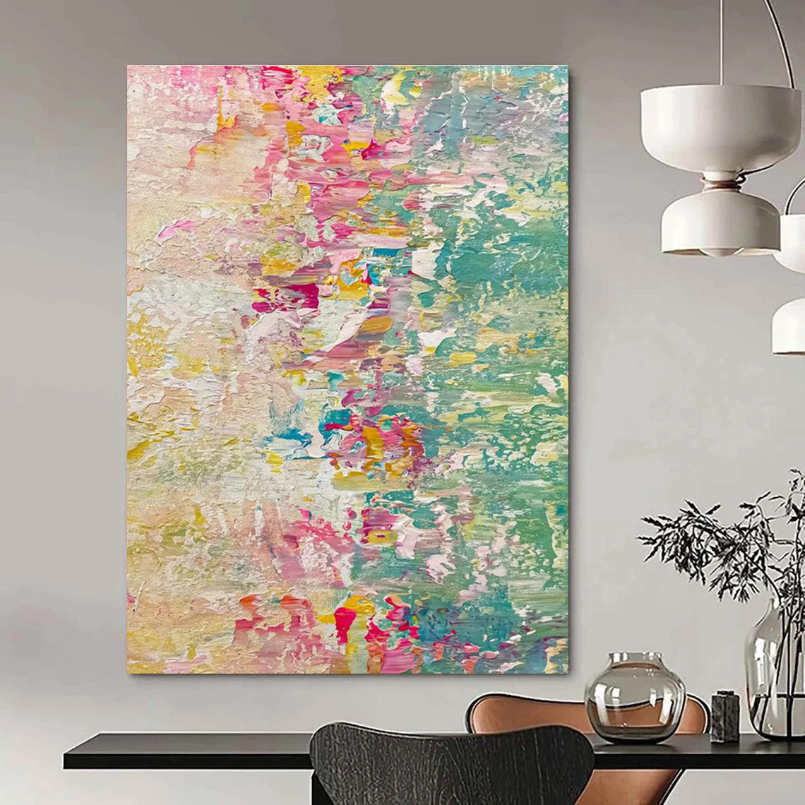 Custom Abstract Decor for Bedroom Vanity Nook & Office Supply Closet DLZ2383
