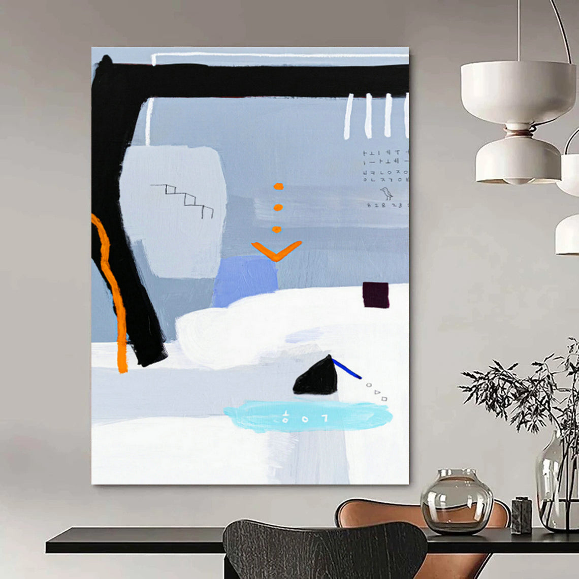 Enormous - Scale Custom-Made Abstract Artwork for Office & Bedroom DLZ1104