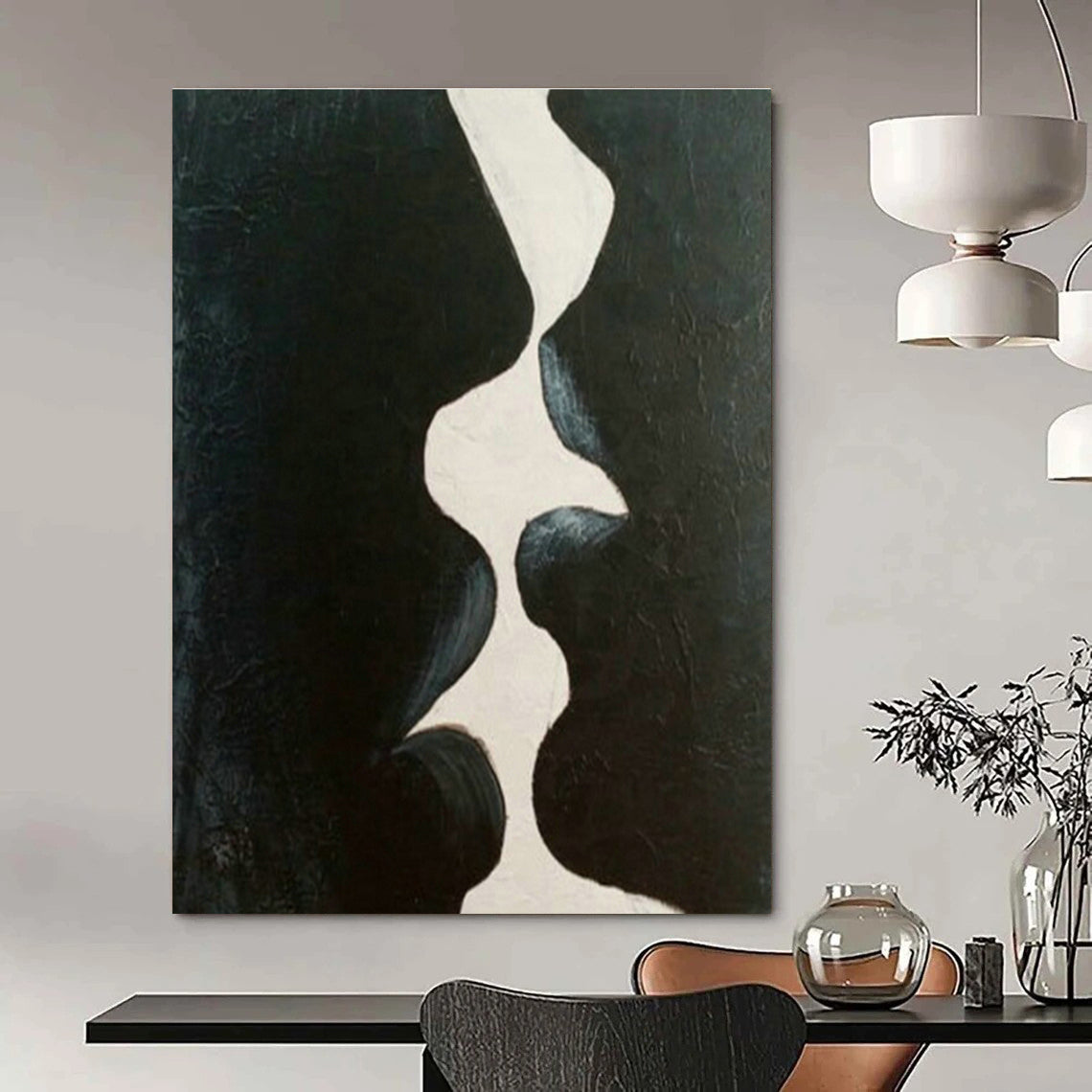 Immense Ultra - Custom Handmade Abstract Painting for Bedroom & Dining Room DLZ2114
