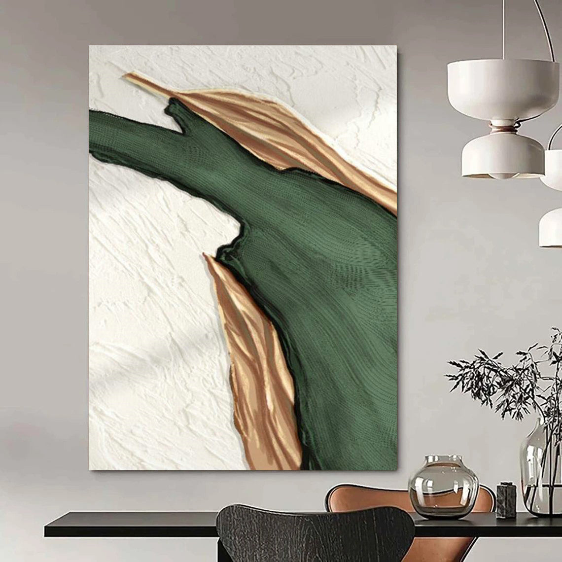 Enormous Magnitude Custom-Formulated Hand Painted Abstract Wall Art for Dining Room & Hallway DLZ2207