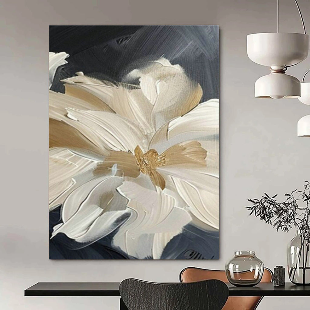 Extra-large Custom Hand-Painted Abstract Canvas for Dining Room Herb Garden Wall and Entryway Plant Stand Area Wall DLZ1995