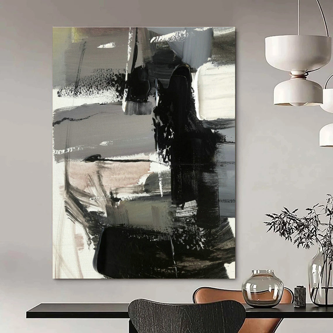 Colossal Extended Custom Abstract Painting for Bedroom & Cottage Hallway DLZ1270