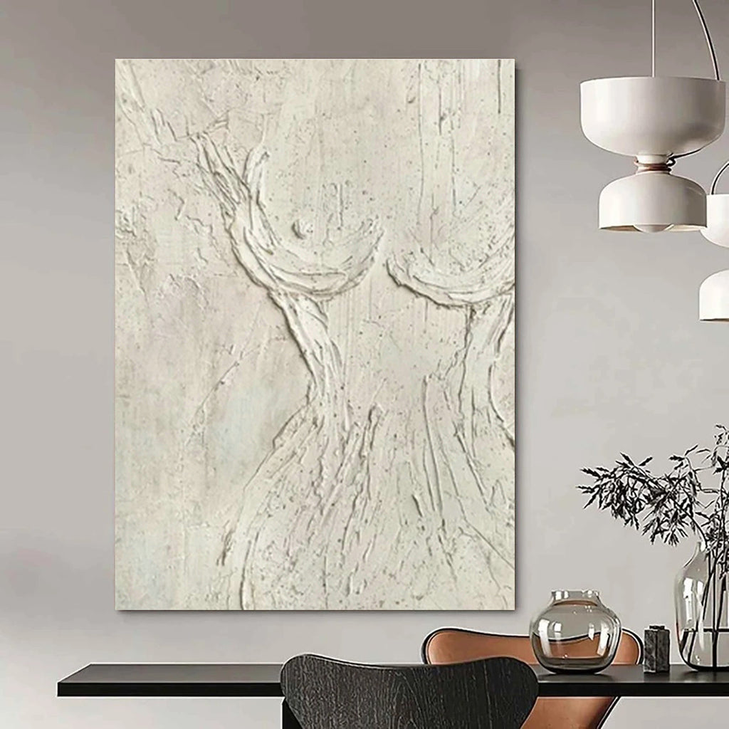 Hand-Painted Bespoke Oversized Abstract Wall Art for Entryway & Dining Room DLZ0996