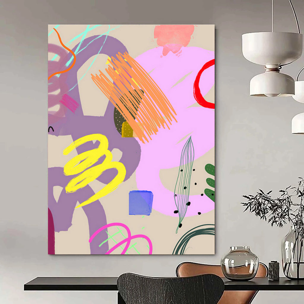 Custom Abstract Canvases for Bedroom and Dining Room DLZ0648