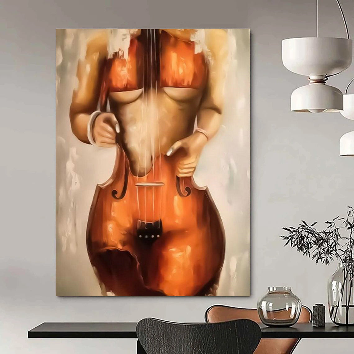 Custom Abstract Wall Art for Dining Room & Living Room DLZ2348