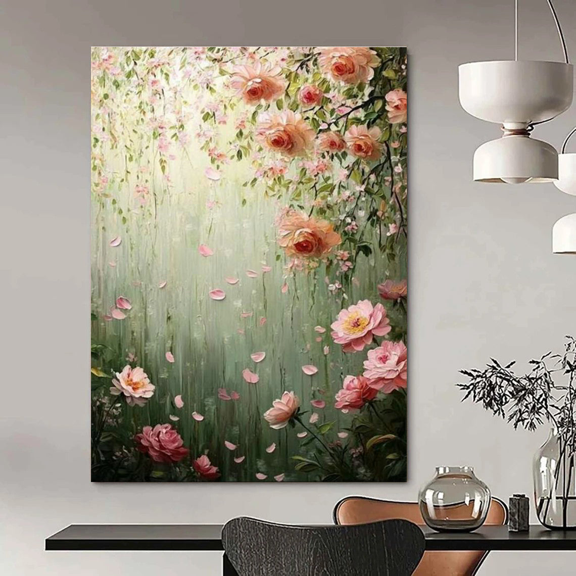 Colossal Custom-Sized Hand Painted Abstract Wall Art for Cottage & Entryway DLZ2253