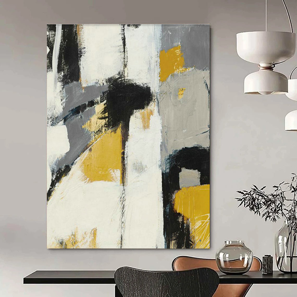 Gargantuan Custom - Built Handmade Abstract Canvas for Cottage & Office DLZ2225