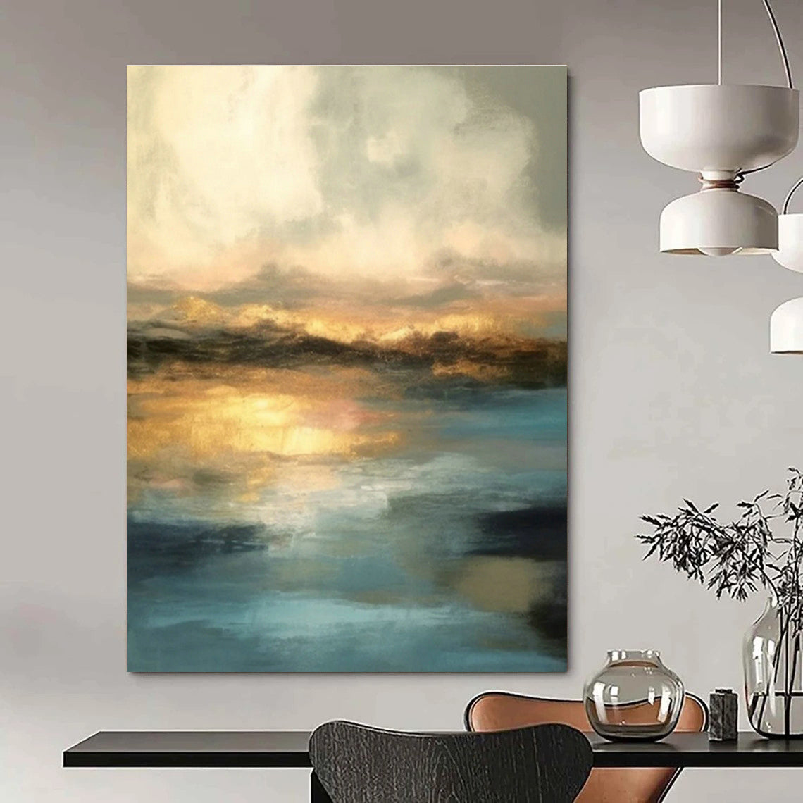 Stupendous - Depth Custom Abstract Paintings for Living Room Glamour DLZ0446