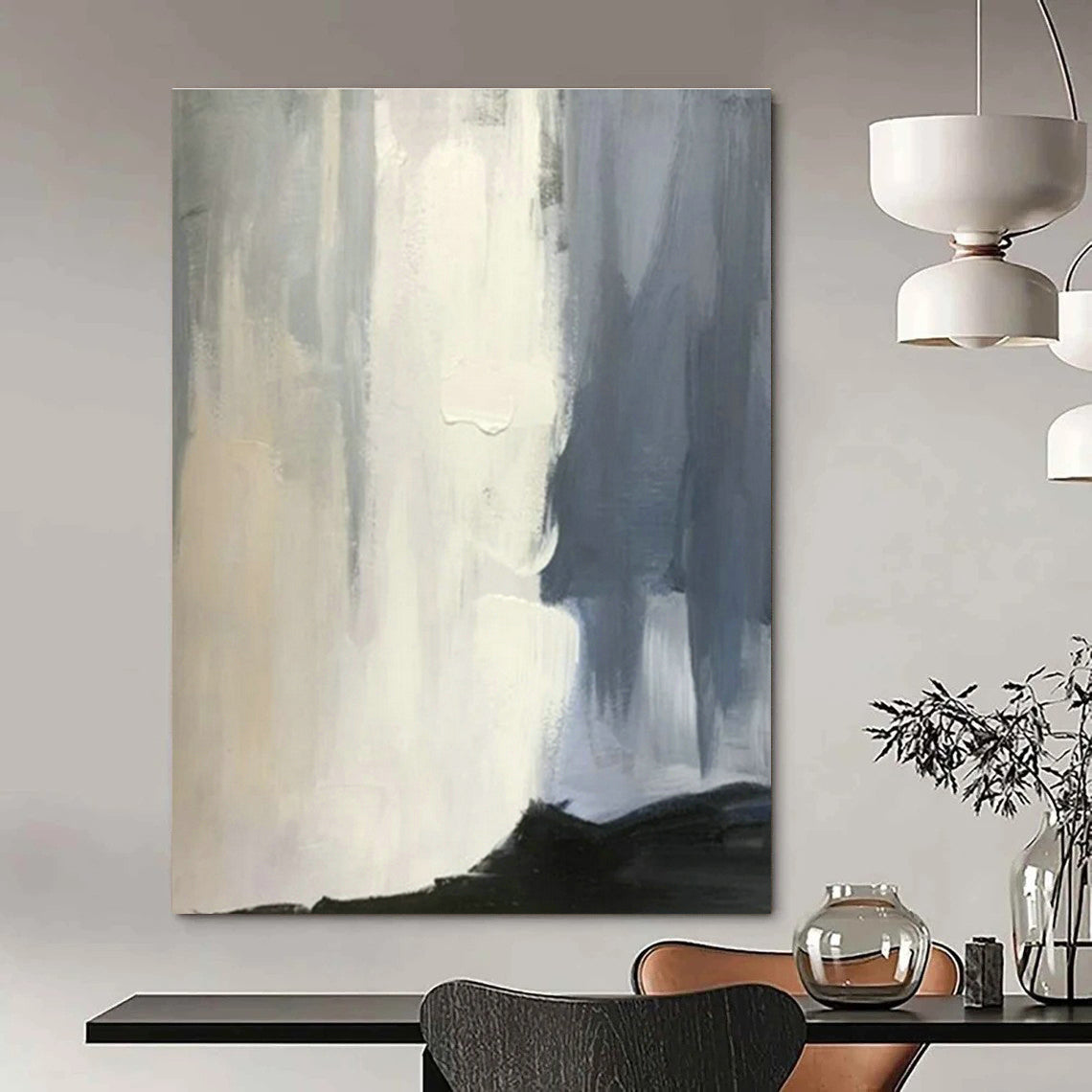 Unique Hand-Painted Abstract Canvas for Hallway and Living Room DLZ1455