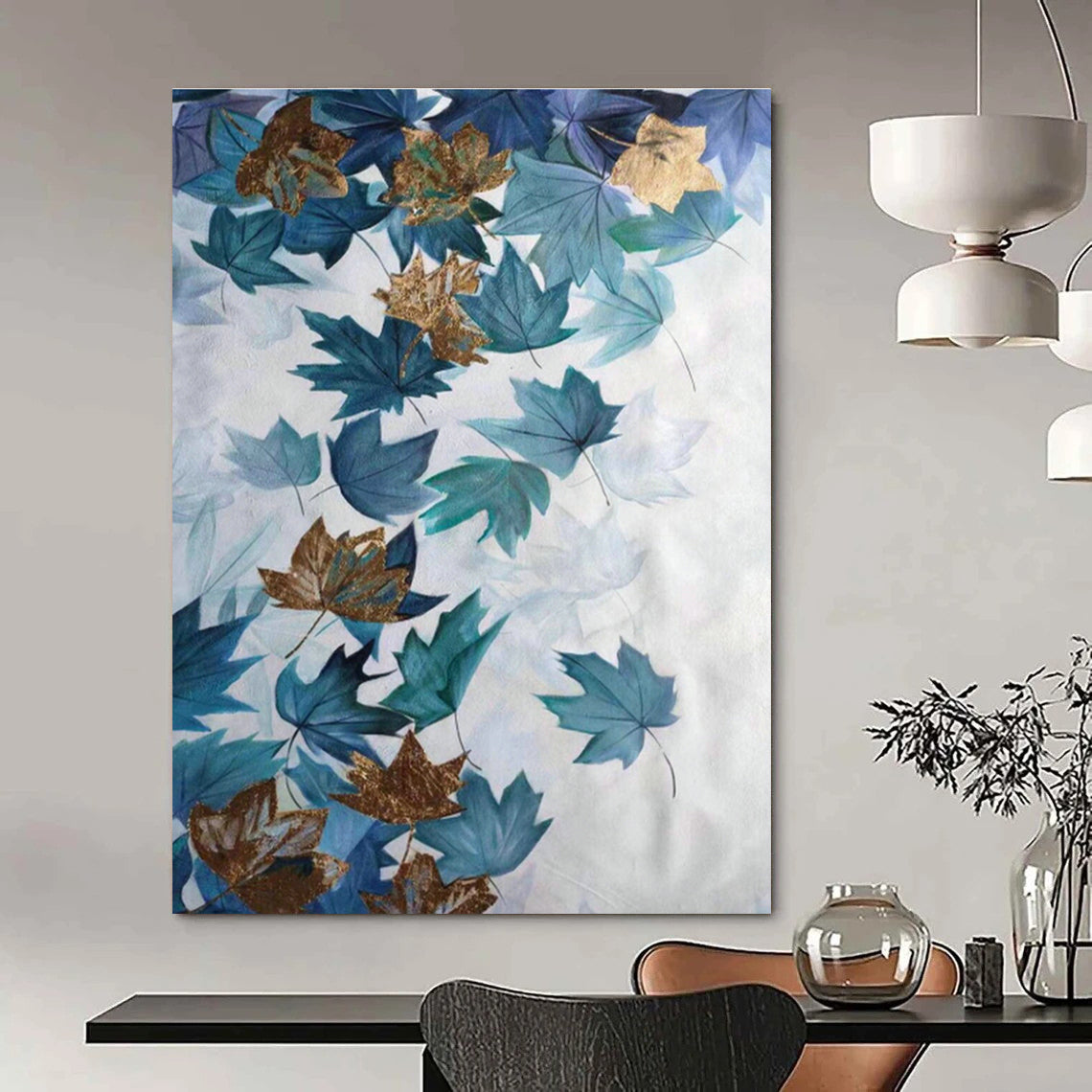 Custom Hand - Painted Abstract Murals for Bedroom and Hallway DLZ0774