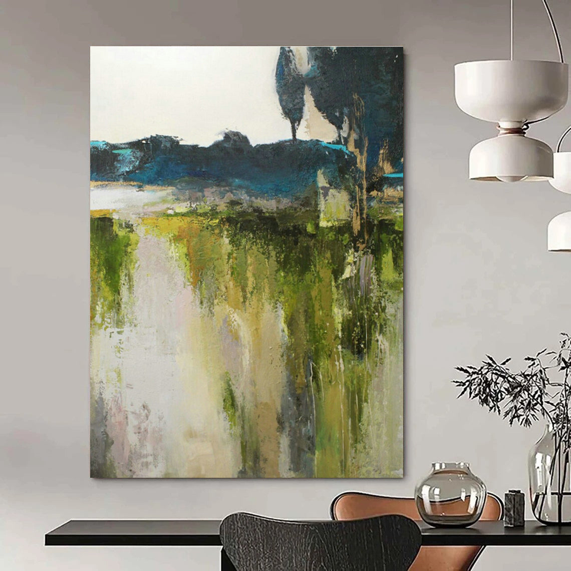 Colossal Bespoke Abstract Canvas Painting for Office & Bedroom DLZ1029