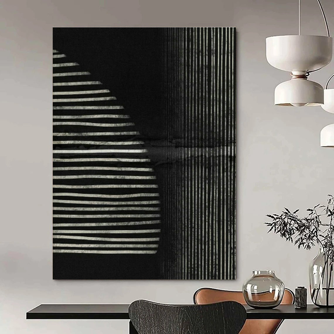 Hand - Painted Abstract Wall Decals for Entryway & Bedroom DLZ1382