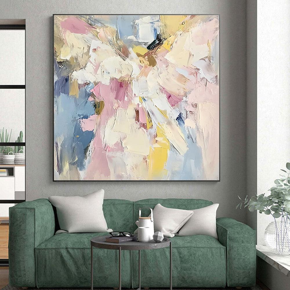 Pastel Abstract Painting with Soft Textures GER467