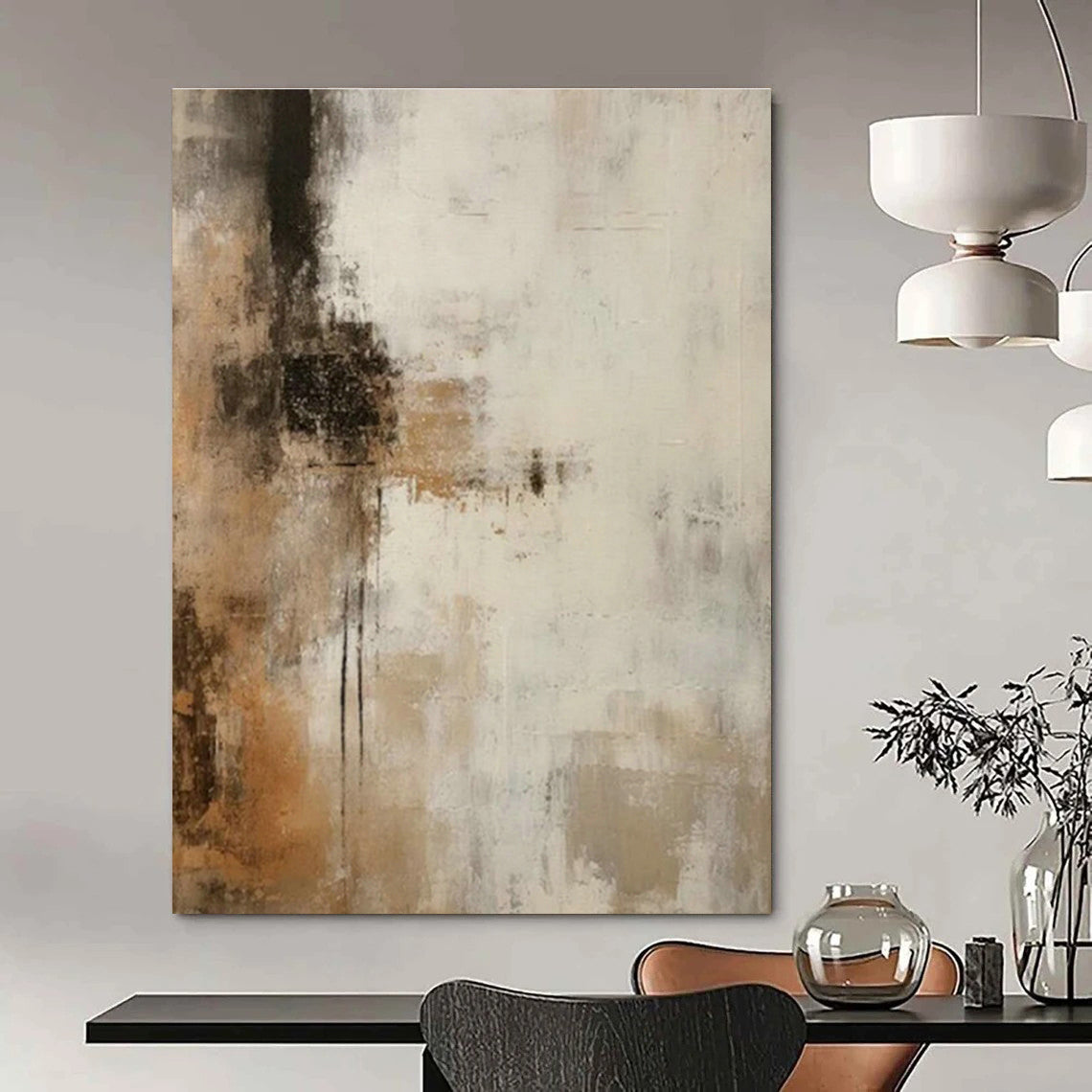 Vast Custom - Formulated Handmade Abstract Painting for Living Room & Office DLZ2118