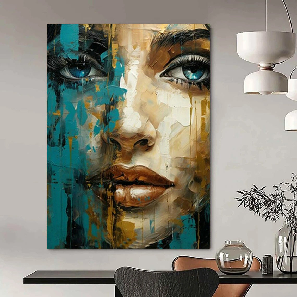 Hand-Crafted Abstract Wall Decor for Office and Cottage Bedroom DLZ1546
