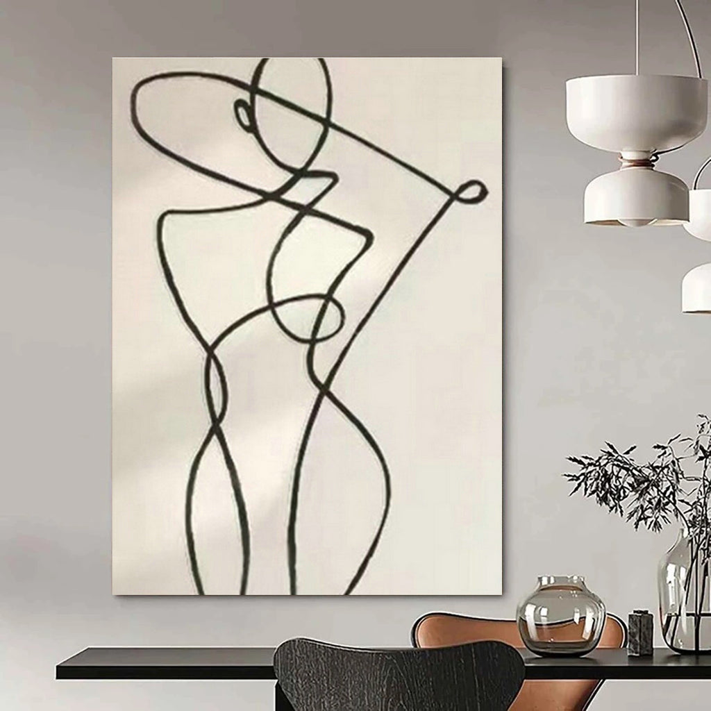 Big, Custom - Sized Handmade Abstract Painting for Bedroom & Living Room DLZ2056