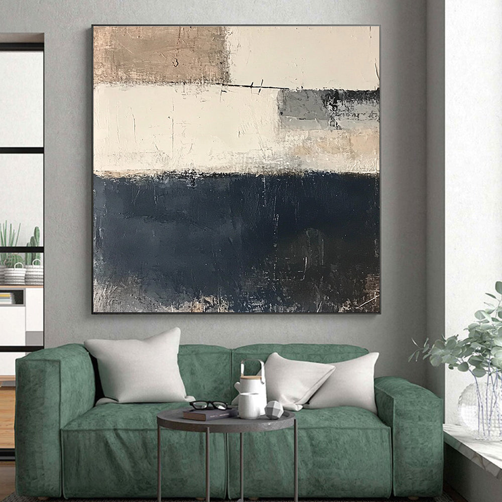 Neutral Tones Abstract Painting with Textured Layers GER530