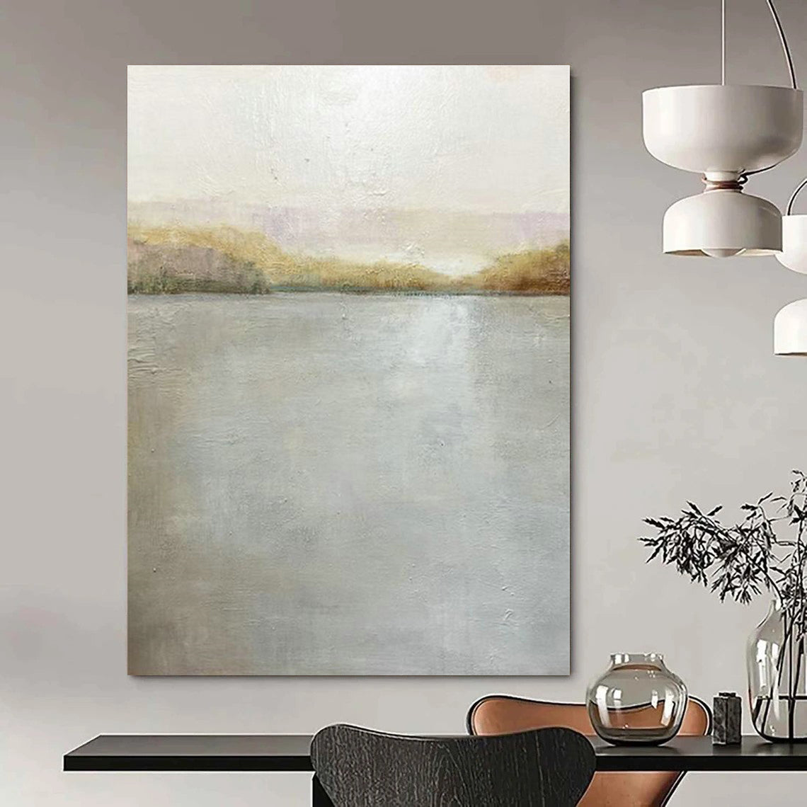 Stupendous Scale Custom-Formulated Handmade Abstract Canvas for Dining Room & Hallway DLZ2211