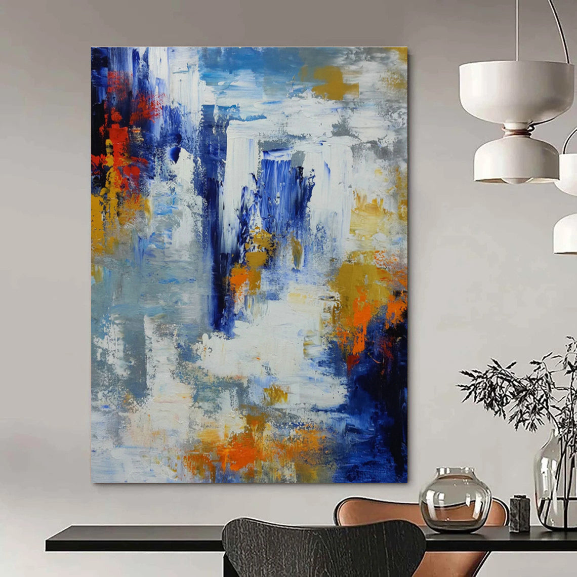 Handmade Grand Abstract Canvas for Bedroom & Living Room DLZ1345