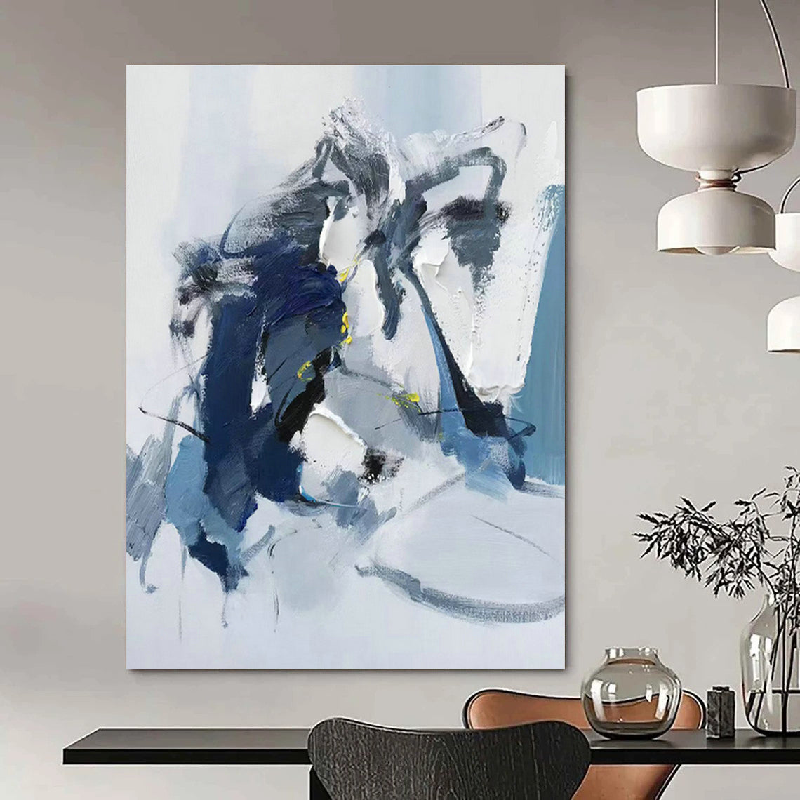 Abstract Hand - Painted Canvases for Living Room Coffee Tables and Dining Room Sideboards DLZ0790