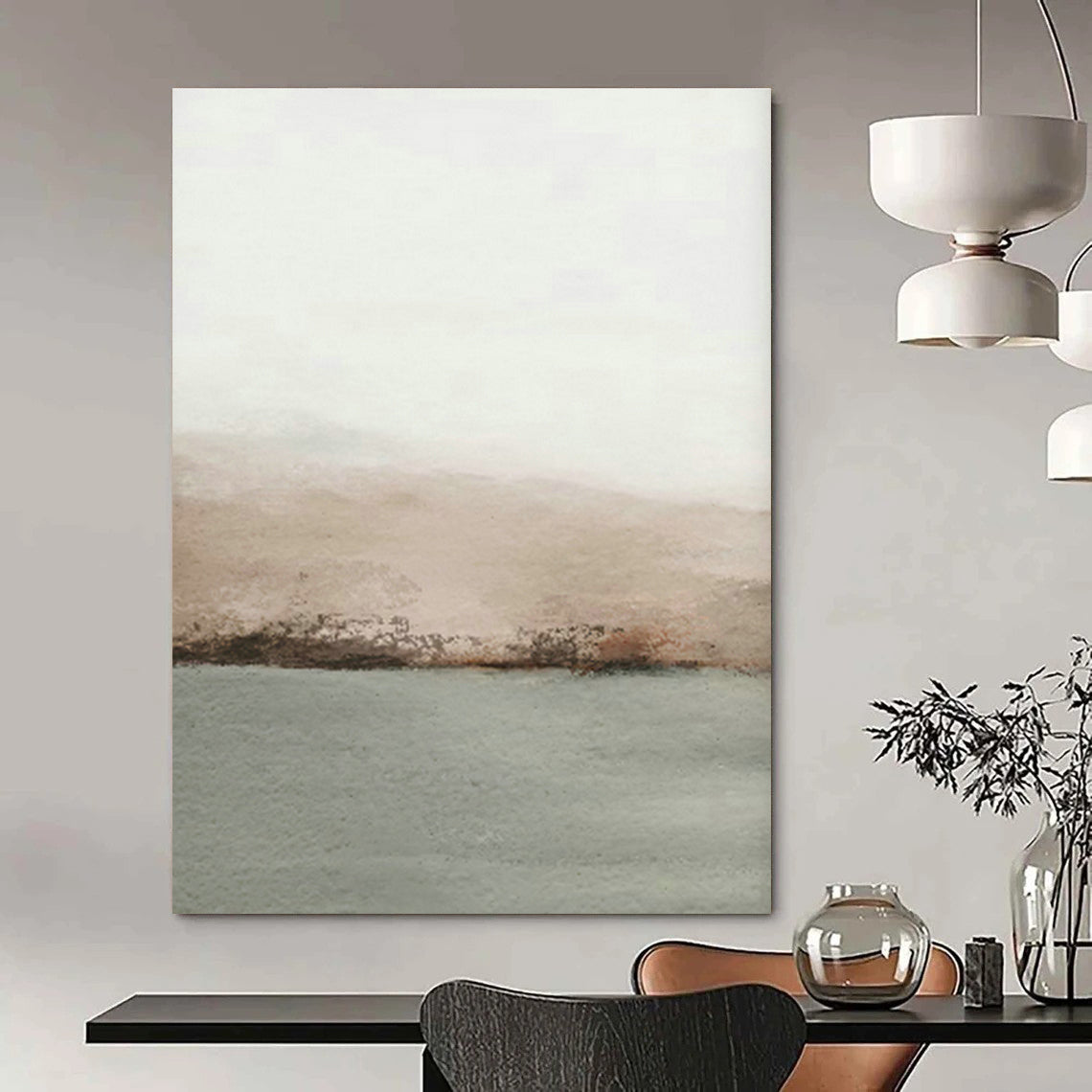 Colossal Hand - Painted Abstract Murals for Office Reception Ceilings & Bedroom Alcove Walls DLZ0725