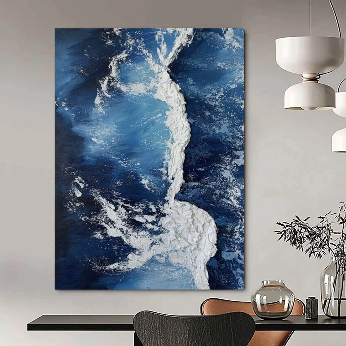 Custom Hand-Painted Abstract Painting for Bedroom and Hallway DLZ1514