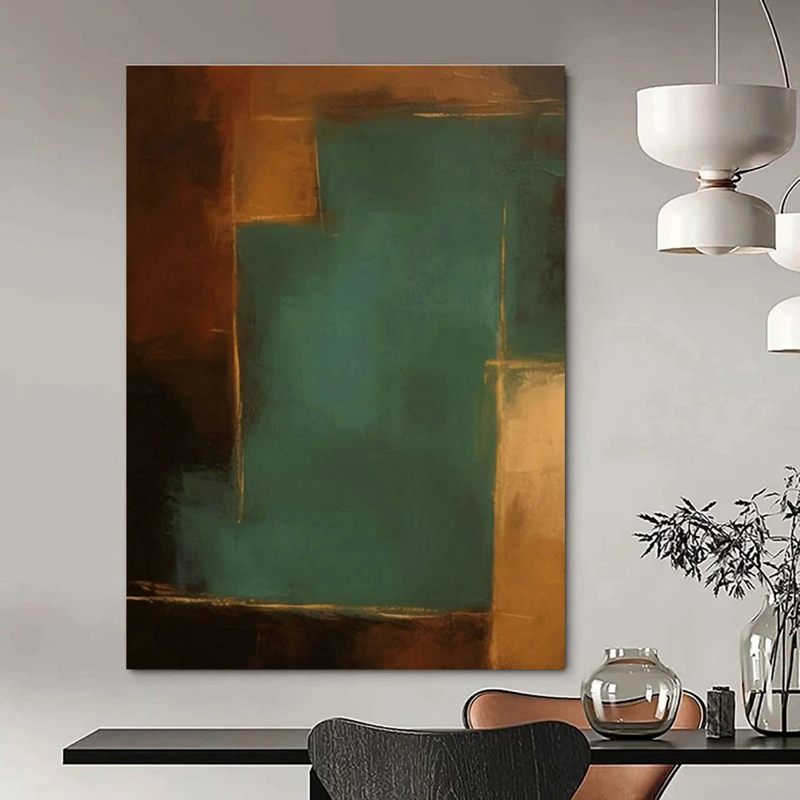 Customizable Handmade Abstract Wall Art for Office and Living Room DLZ1442