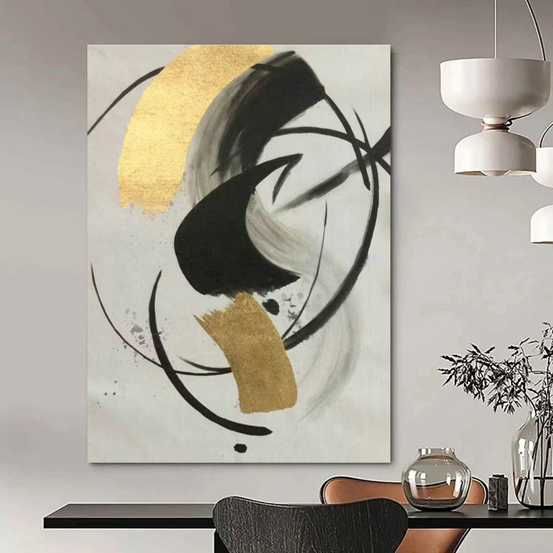 Monumental, Augmented - Reality Custom Abstract Art for Office Innovation DLZ0468