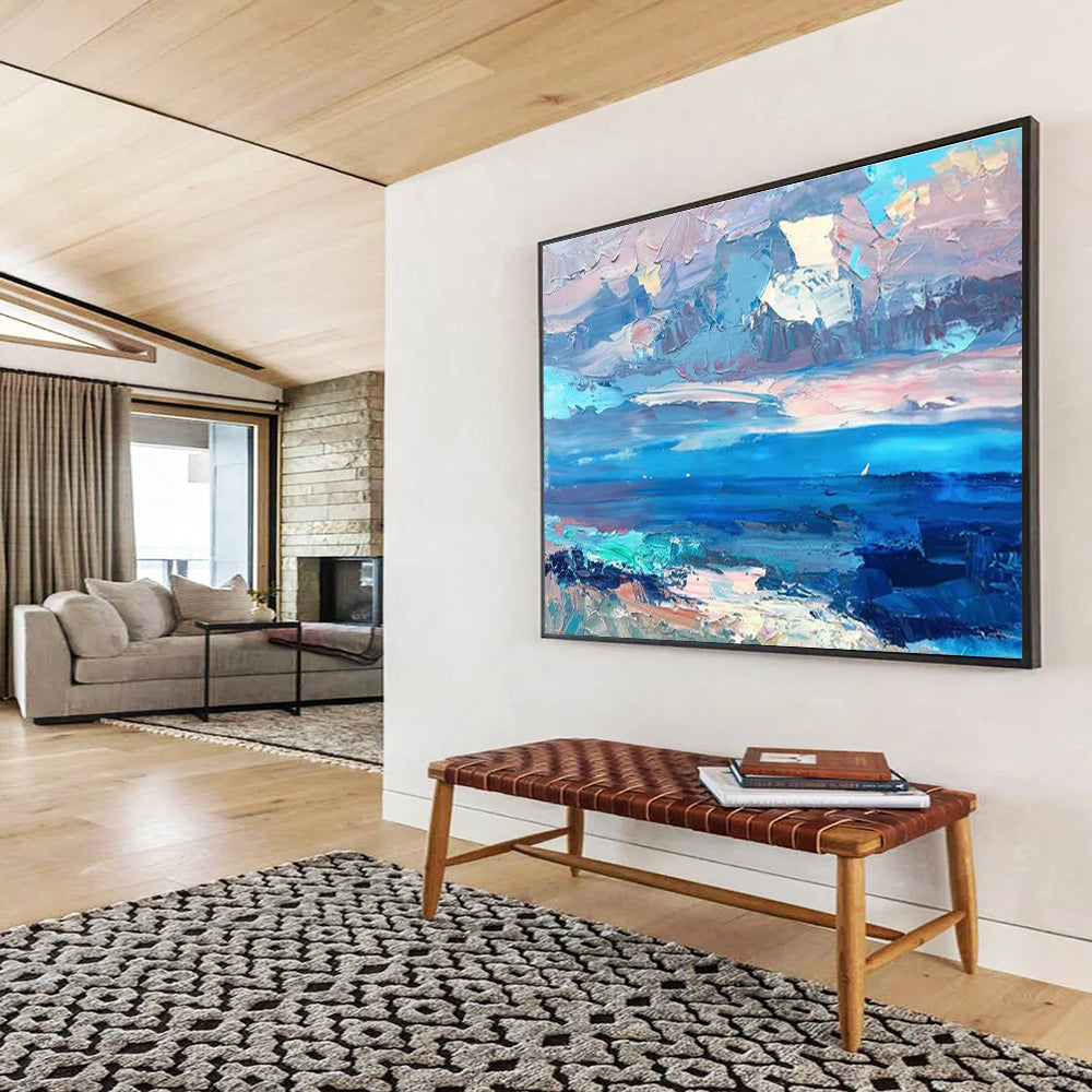 Abstract Sea and Sky Oil Painting THY440