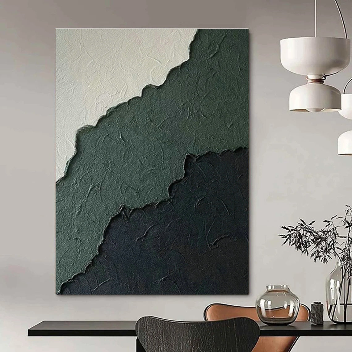 Gigantic Custom Abstract Wall Hanging for Cottage Hallway & Office DLZ1225