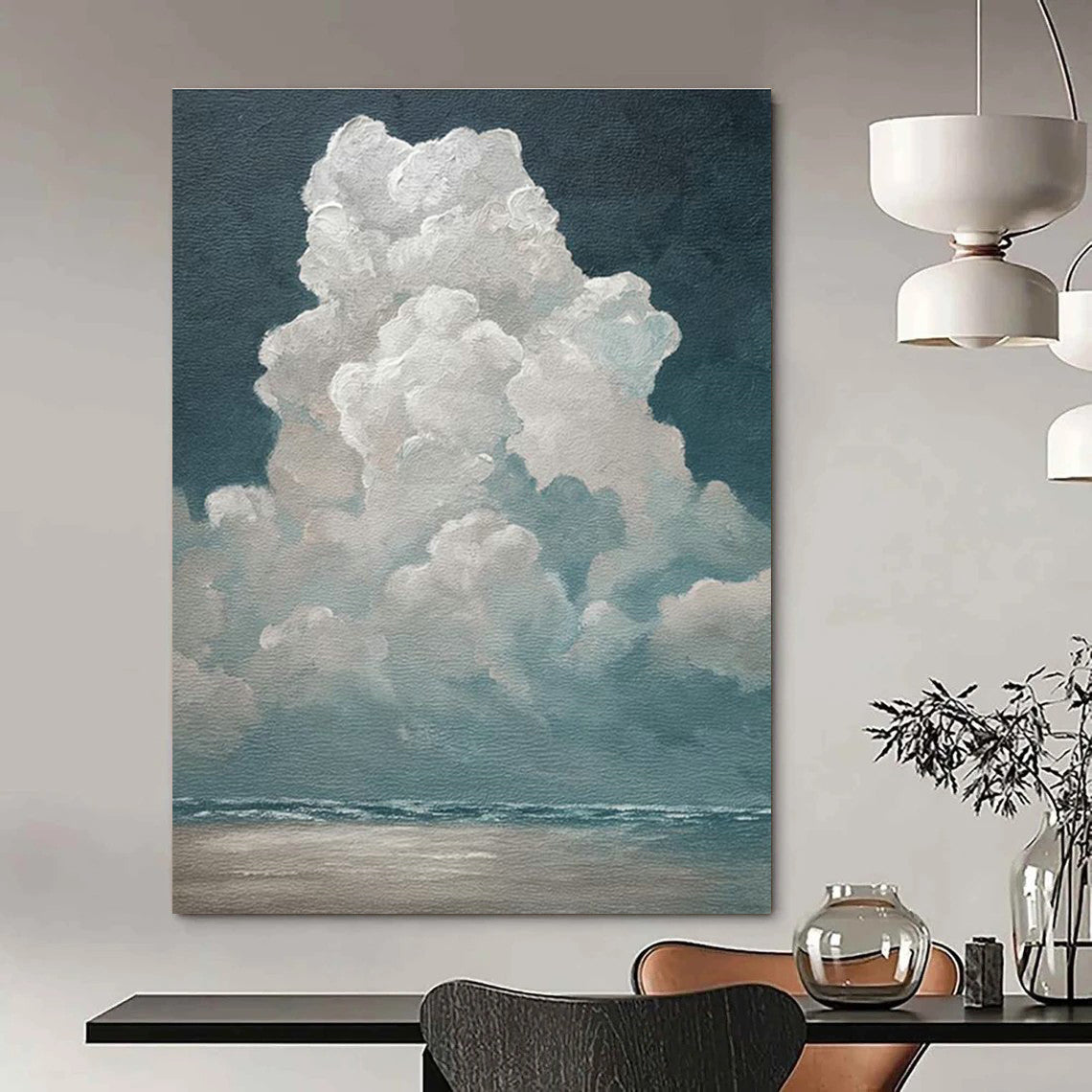 Oversized Tailored Hand Painted Abstract Wall Art for Dining Room and Bedroom DLZ2159