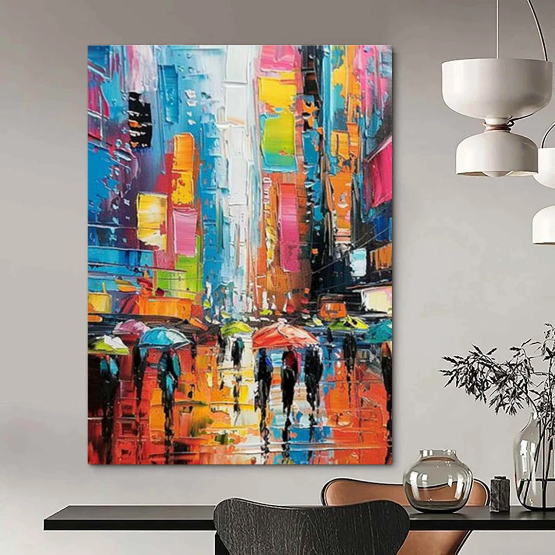 Customization of Large - sized Hand - Painted Abstract Paintings for Entryway, Showcase Artistic Elegance DLZ0362