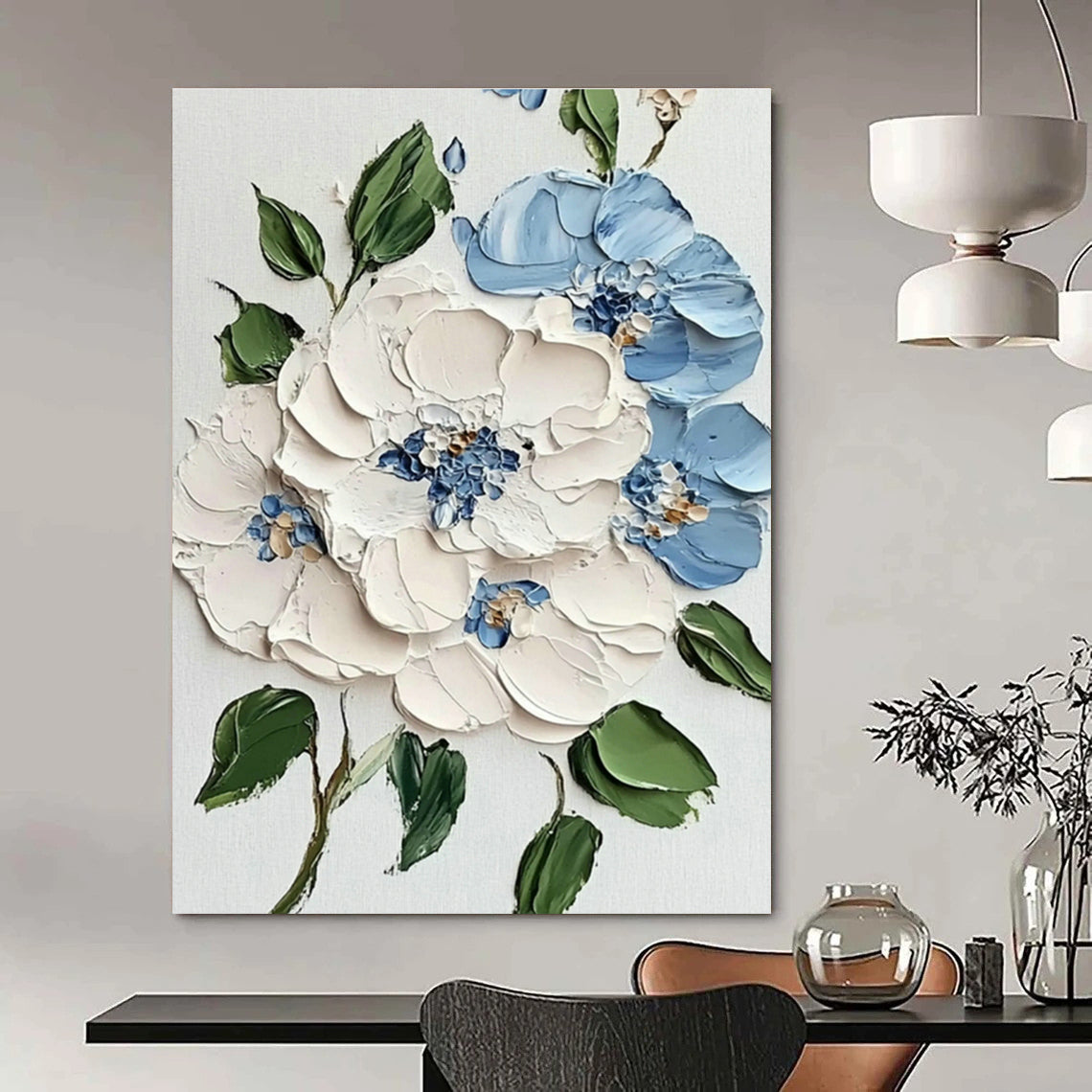 Handmade Textured Abstract Wall Art for Bedroom & Living Room DLZ1394