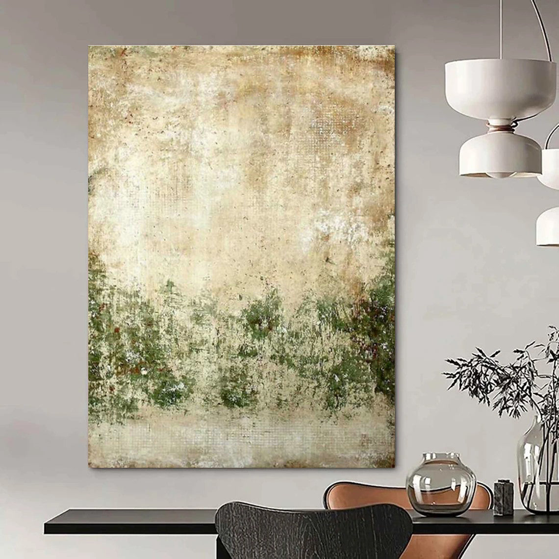 Stupendous Bespoke Handmade Abstract Painting for Office & Bedroom DLZ2183