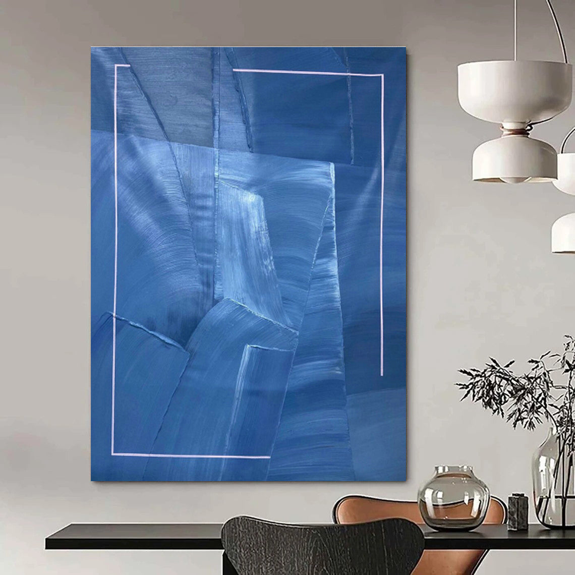 Custom Abstract Paintings for Cottage Living Room and Bedroom DLZ0753