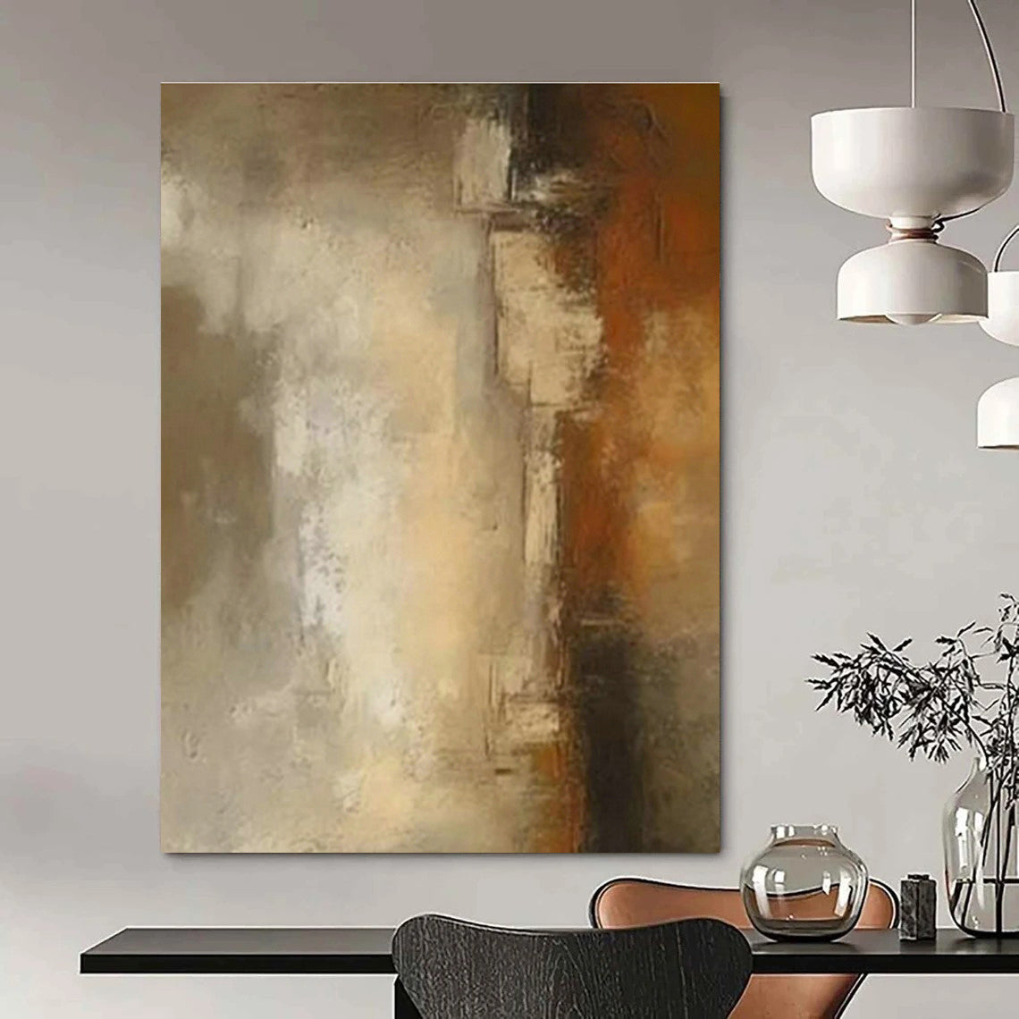 Hand-Crafted Abstract Painting for Entryway and Hallway DLZ1440