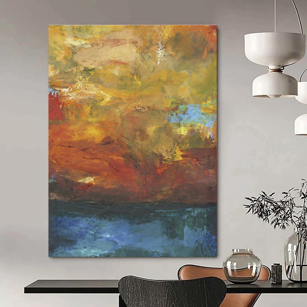 Large - Scale Hand - Painted Abstracts for Office and Dining Room DLZ0631