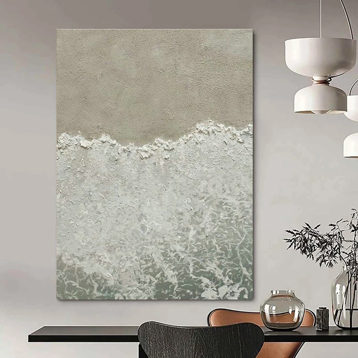 Handmade Abstract Wall Art for Cottage Hallway and Bedroom DLZ1523