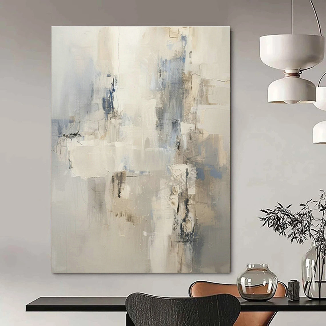 Vastly Oversized Custom Abstract Artwork for Living Room & Cottage Dining Room DLZ1256